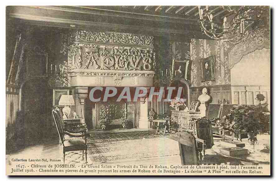 CPA Chateau de Josselin Le Grand Salon Portail du Duc de Rohan 