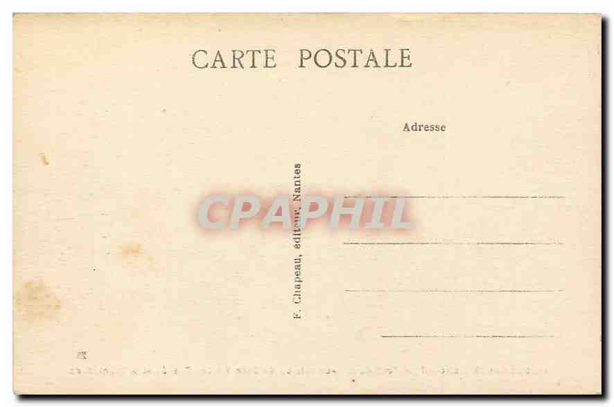 CPA Guerande Loire Inf Tour de la Gaudinais ou de Jean V Les fosses et la promenade — Rückseite