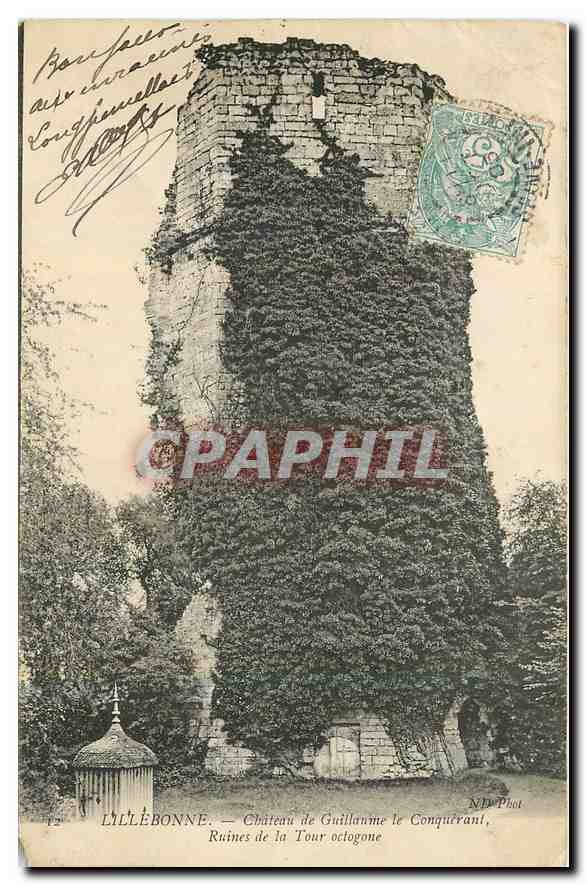 CPA Lillebonne Chateau de Guilaume le Conquerant Ruines de la Tour octogone 