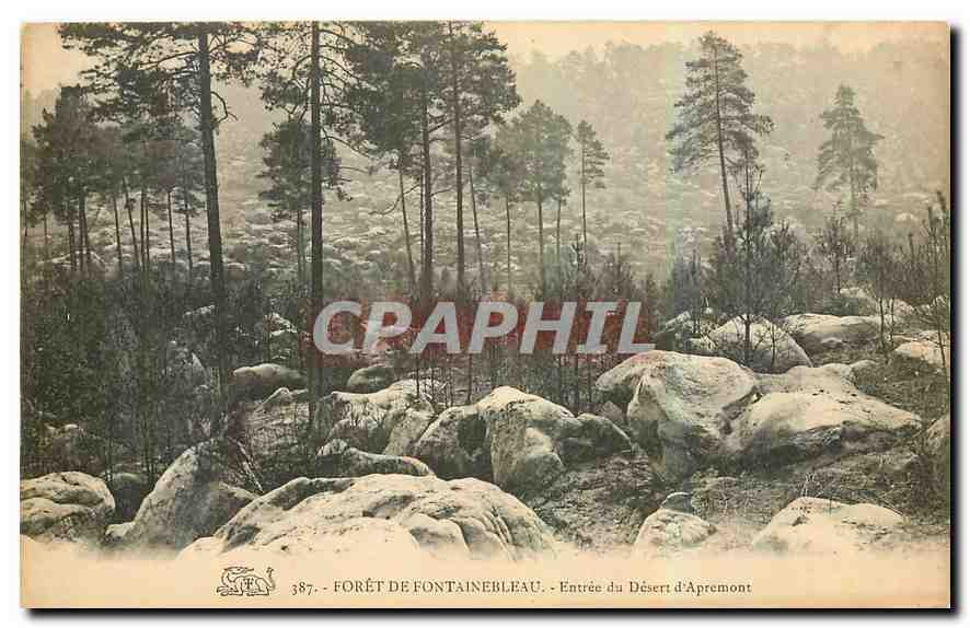 Forêt de Fontainebleau — Entrée du Désert d'Apremont — n°387