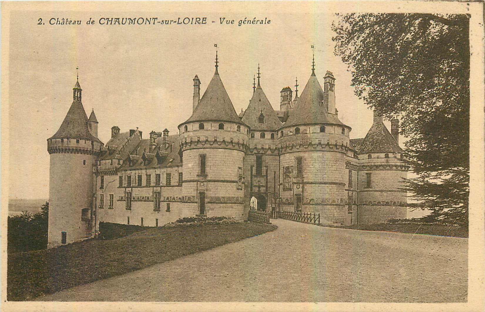 CPA Chateau de Chaumont C sur Loire Vue generale 