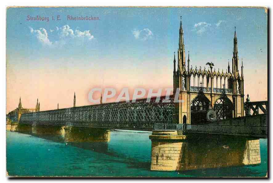 CPA Strasburg Rheinbrucken 