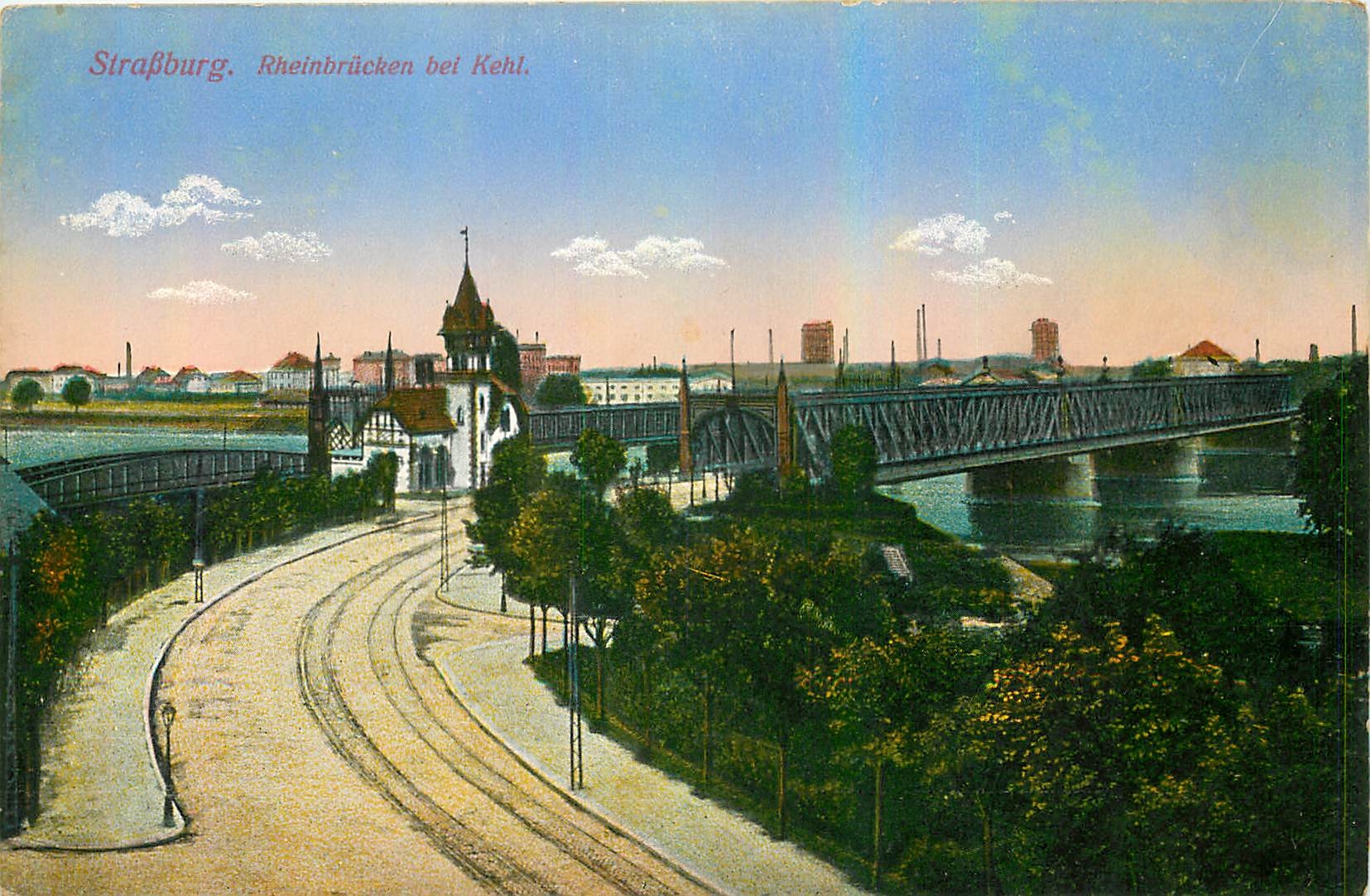 CPA Strasburg Rheinbrucken 
