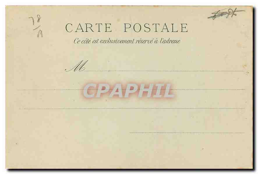 CPA Palais de Versailles Chapelle et Aile Louis XV  — Verso