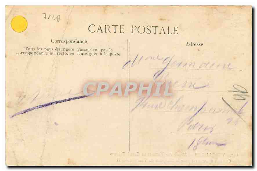 CPA Versailles Musee des Voitures au Grand Trianon Carrosse ayant servi pour la reception du Tsar Ni — Verso