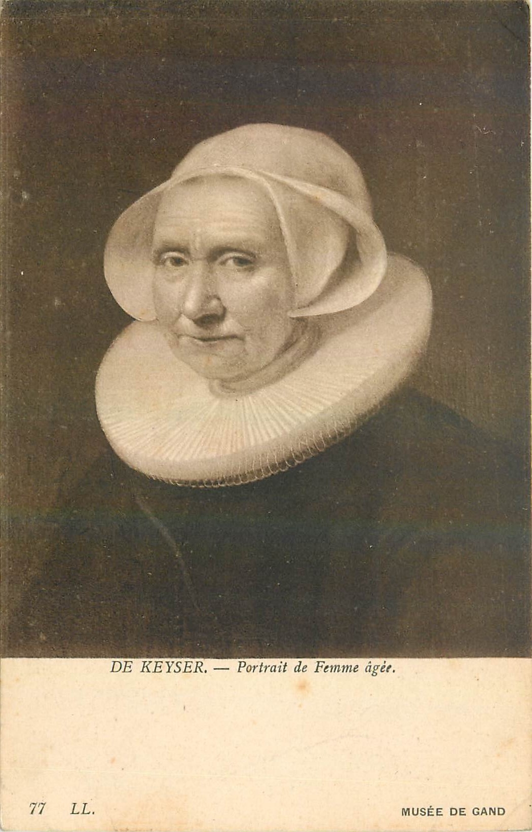 CPA Musee de Cano De Keyser Portait de Femme agee 