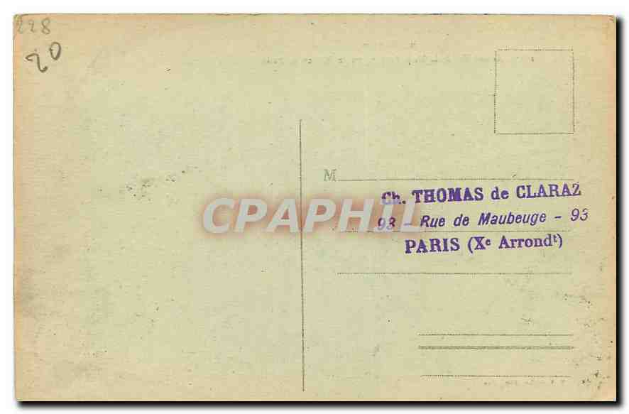 CPA Les Alpes Grand Pic de la Meije vu du Plateau de Paris  — Rückseite