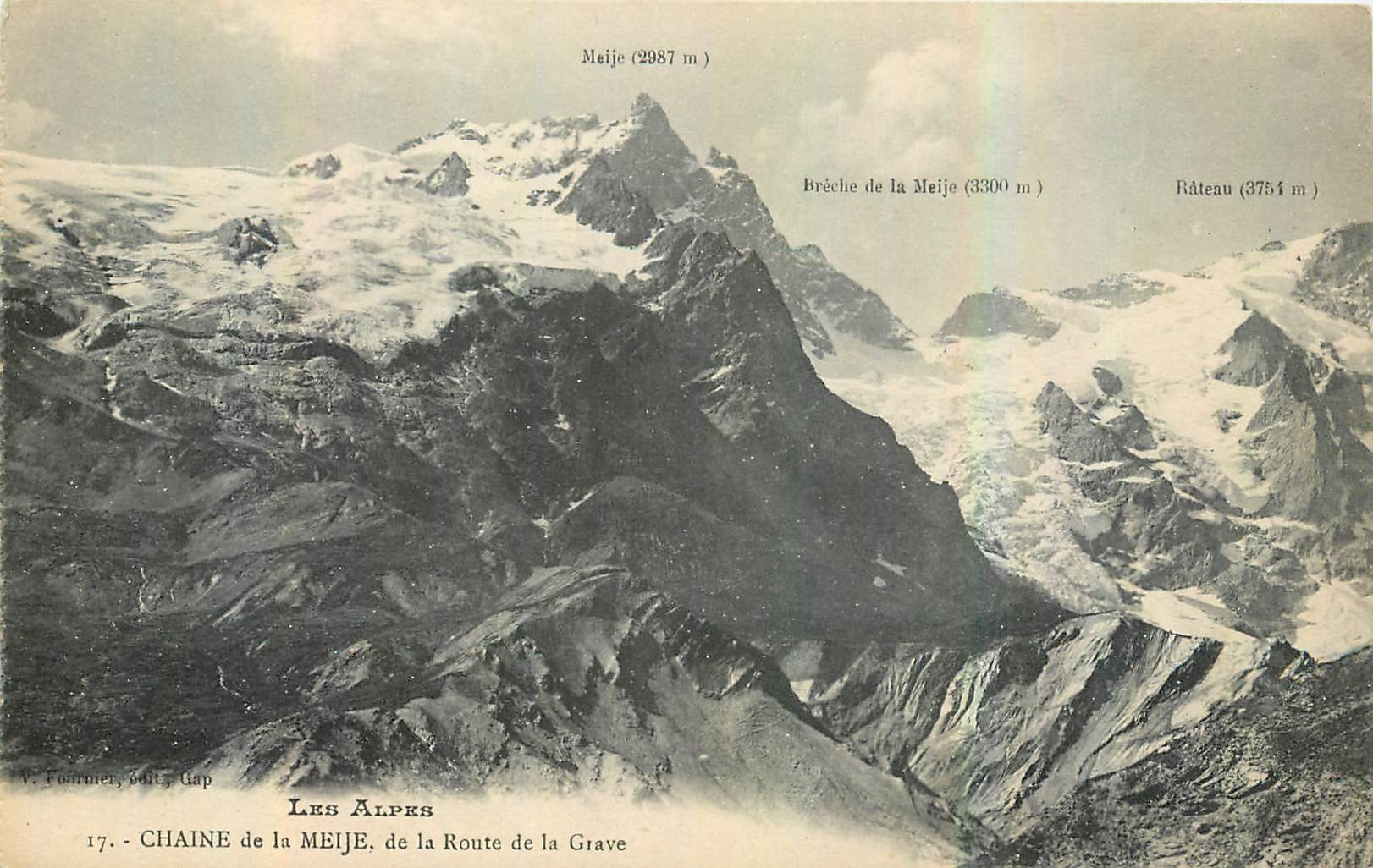 CPA Les Alpes Chaine de la Mije de la Route de la Grave 