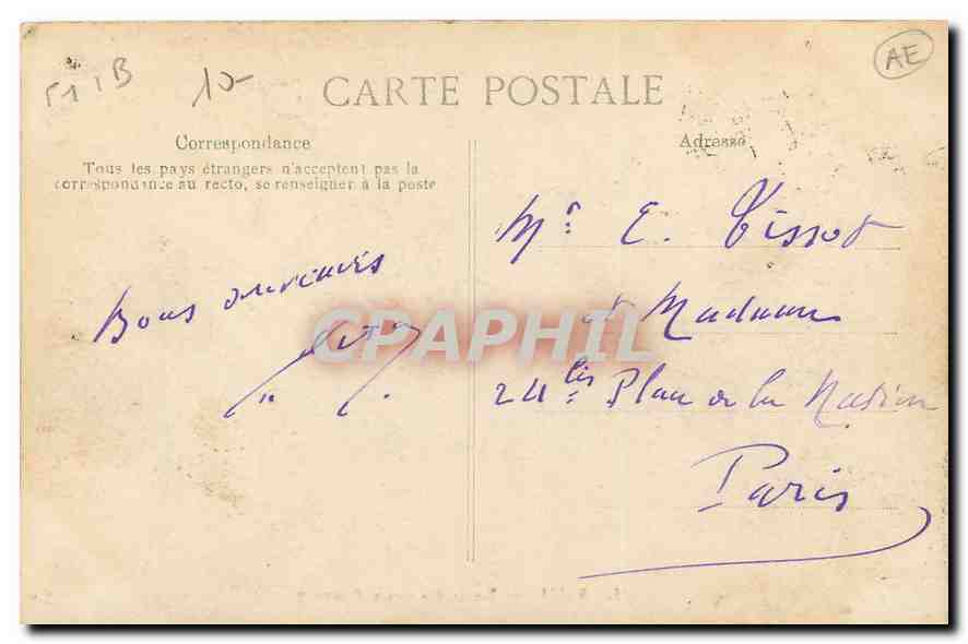 CPA Reims Entree des Caves Pommery  — Rückseite
