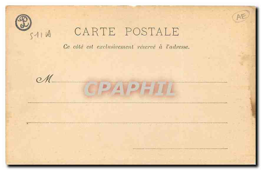 CPA Reims Palais de Justice  — Verso