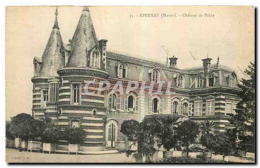 CPA Epernay Marne Chateau de Pekin Chine China