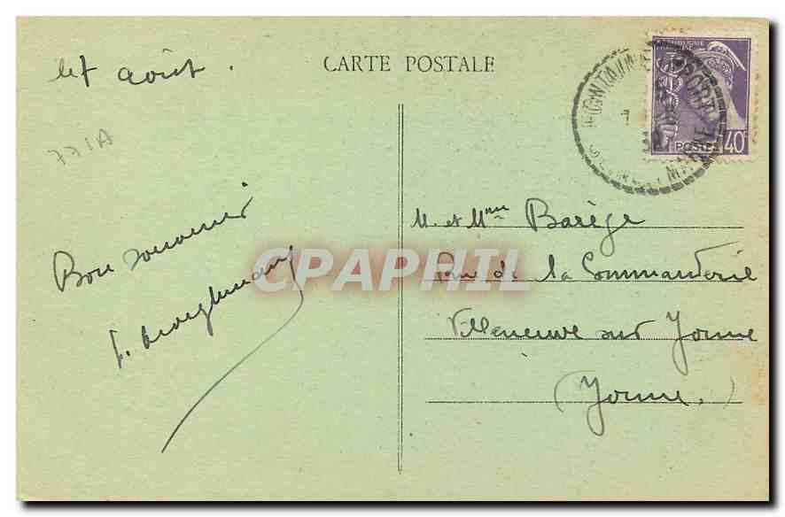Bosque de Fontainebleau — El Roble Encantado — n° 384 — Reverso