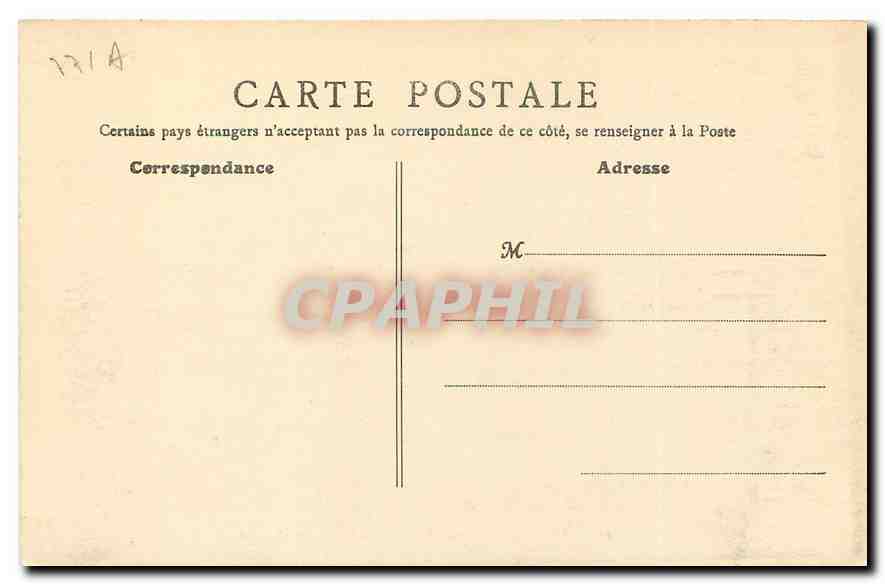 Fontainebleau (S.-et-M.) — Cour des Adieux — B. Fr. Paris, n° 41 — Verso
