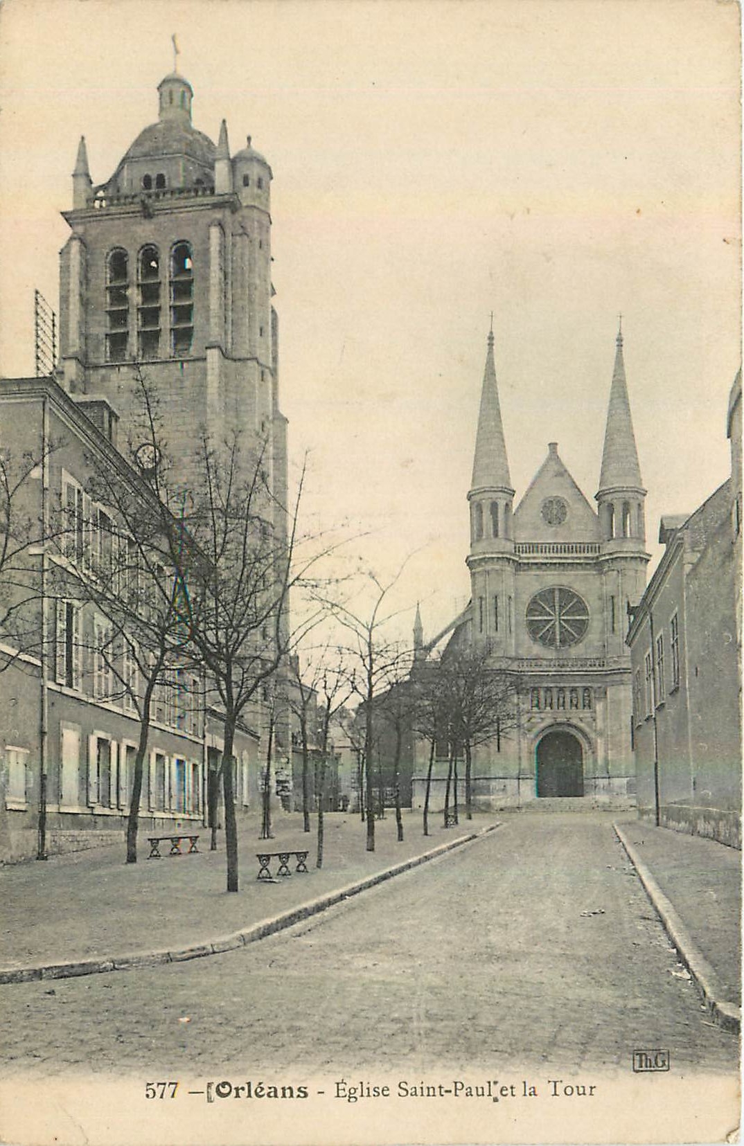 CPA Orleans Eglise Saint Paul et la Tour 