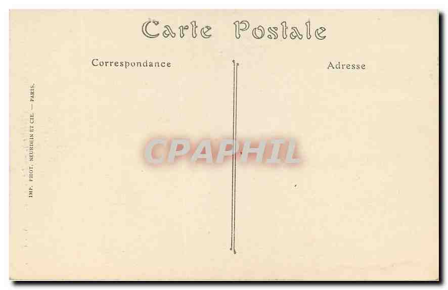 CPA Huelgoat Finistere Le Gouffre  — Rückseite