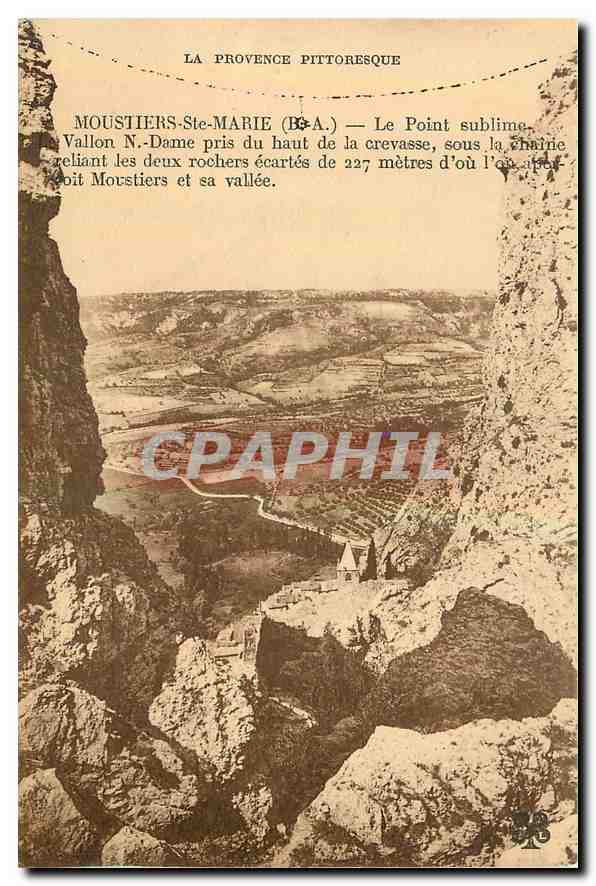 CPA La Provence Pittoresque Moustiers Ste Marie H A Le Point sublime 