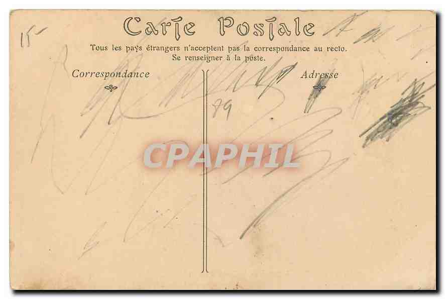 CPA Arcy sur Cure Entree de la Grotte des Fees  — Back