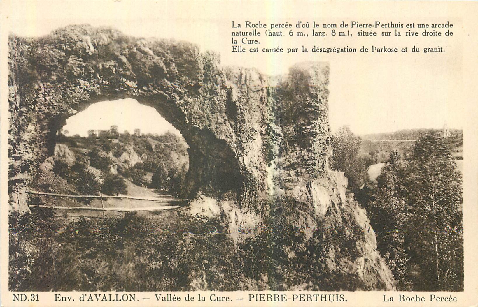 CPA Env d'Avallon Vallee de la Cure Pierre Perthuis 