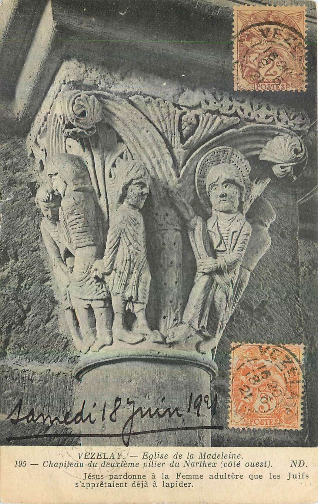CPA Vezelay Eglise de la Madeleine 