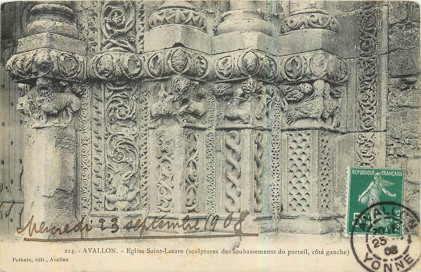 CPA Avallon Eglise Saint Lazare 