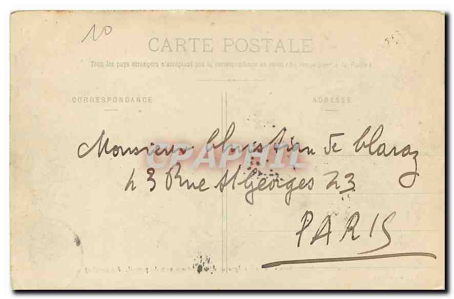 CPA Avallon Eglise Saint Lazare  — Back