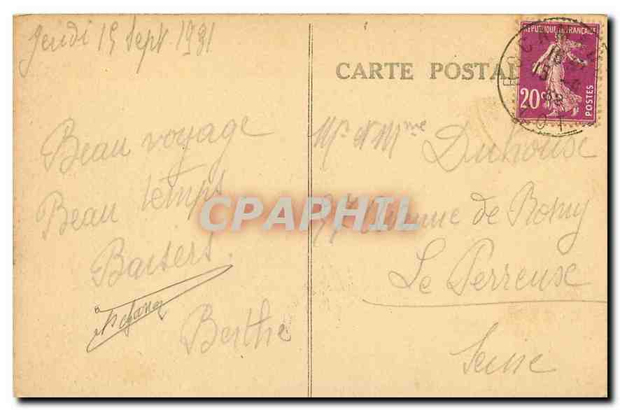 Roc-Amadour — Vue générale prise de la route de Cahors — CPAPHIL n°37 — Rückseite