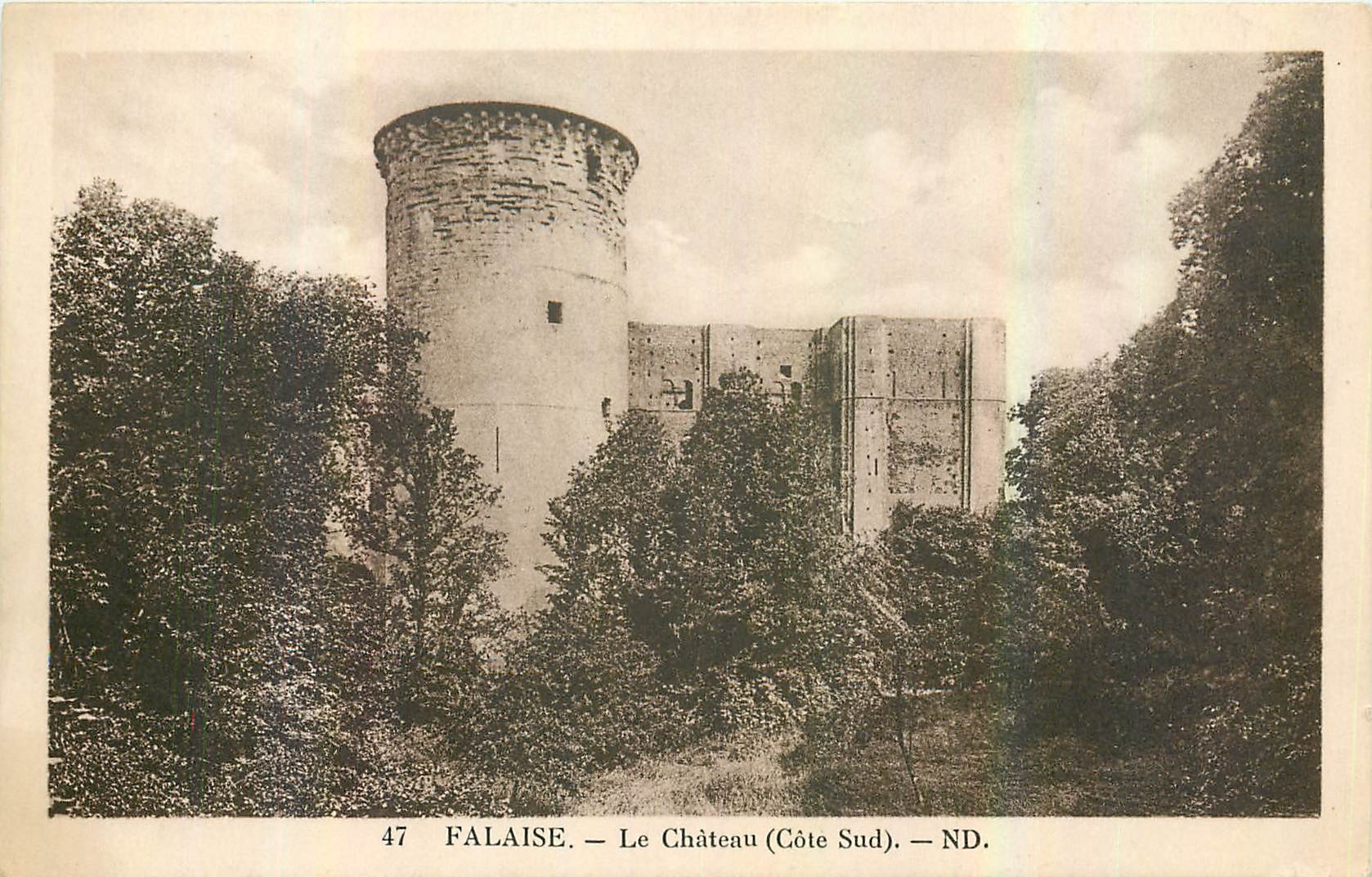 CPA Falaise Le Chateau Cote Sud 