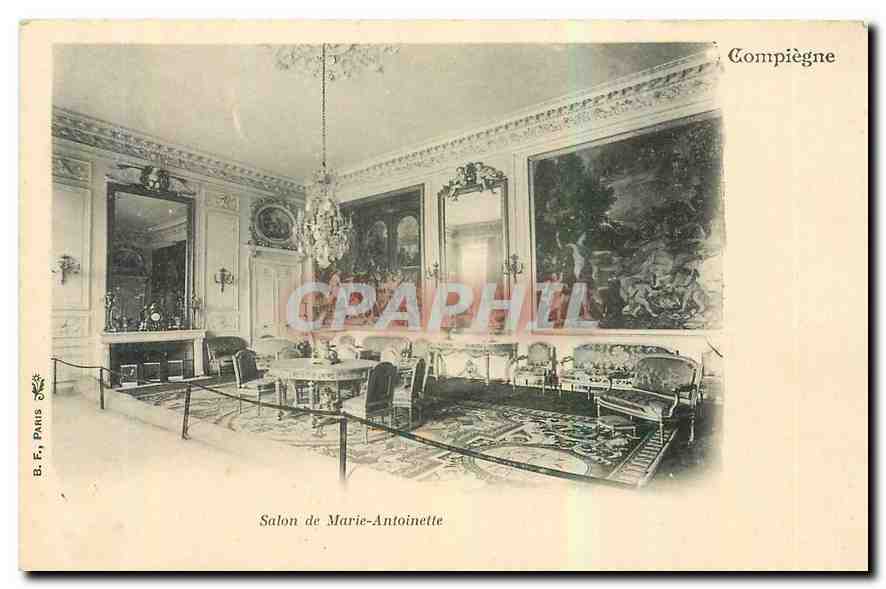 CPA Salon de Marie Antoinette Compiegne