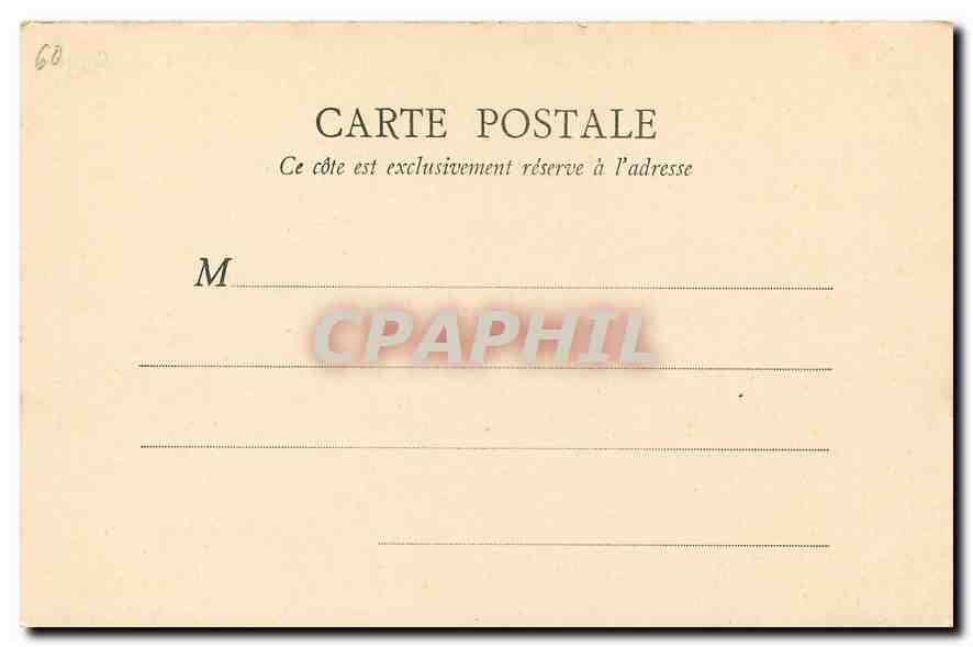 CPA Salon de Marie Antoinette Compiegne — Rückseite