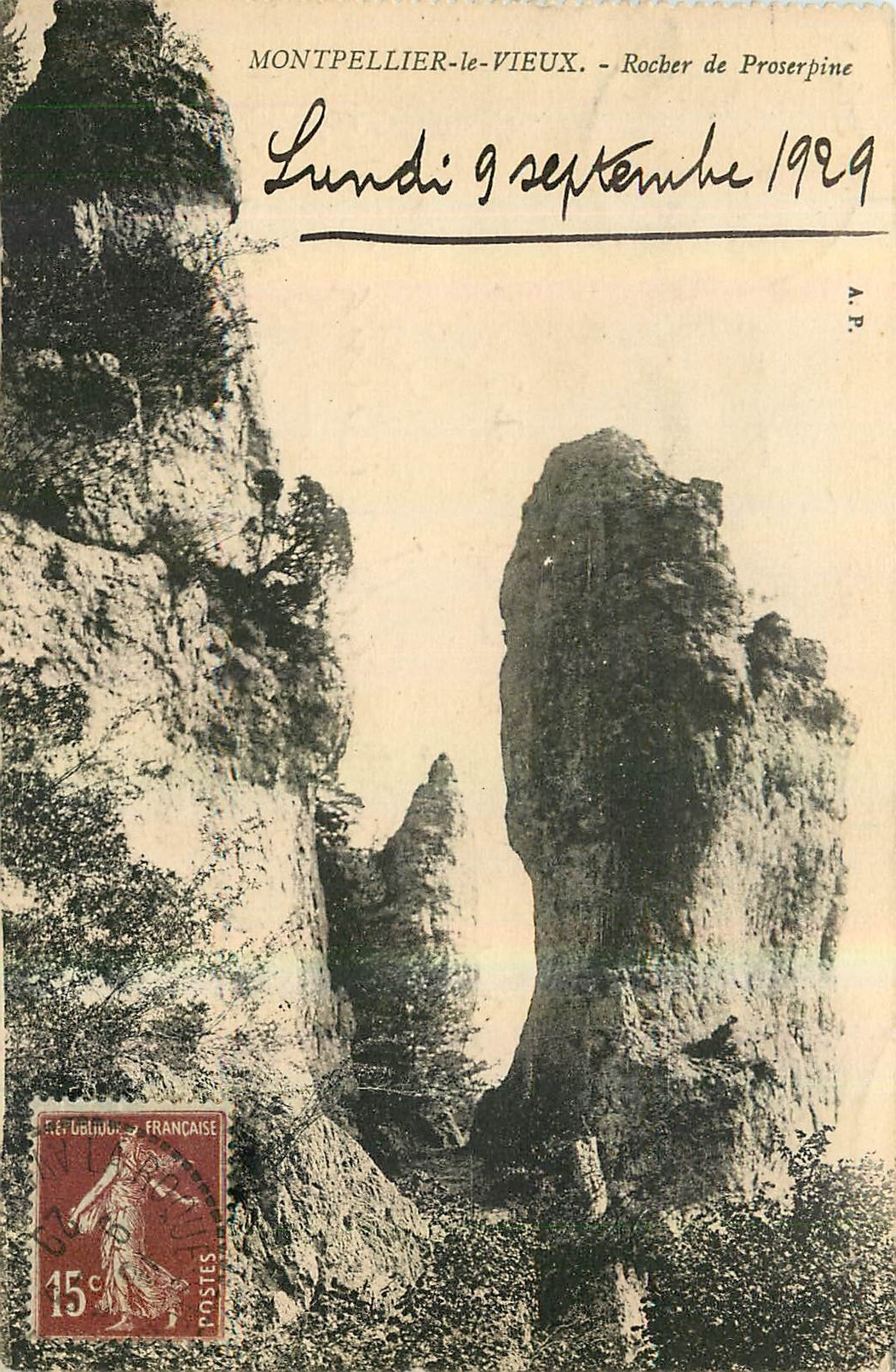CPA Montpellier le Vieux Rocher de Proserpine 