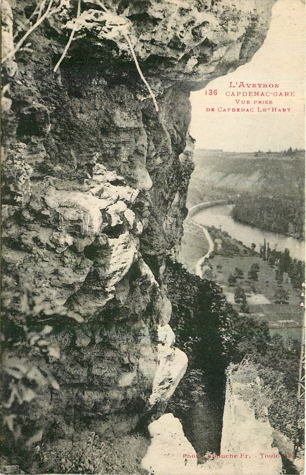 CPA Capdenac gare vue prise de Capdenac le Haut 