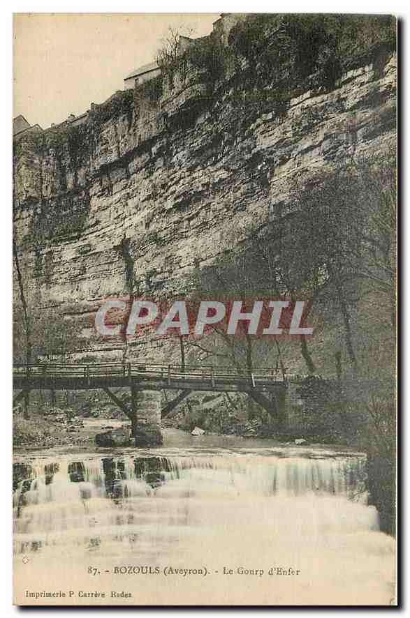CPA Bozouls Aveyron Le Gourp d'Enfer 