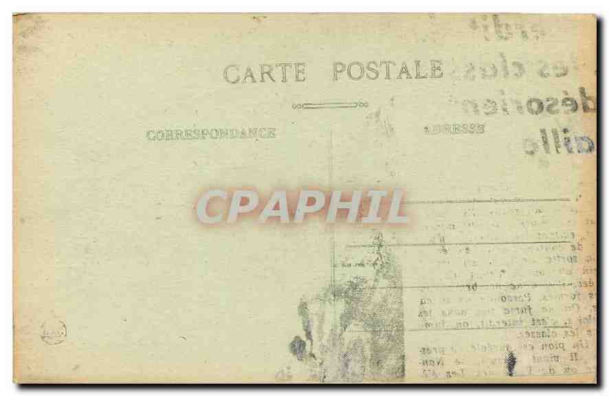 CPA Sezanne Marne Eglise St Den  — Back