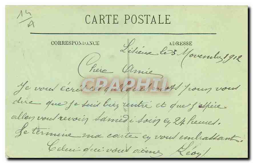 Lisieux — Le Jardin Public et le Musée — LL — Rückseite