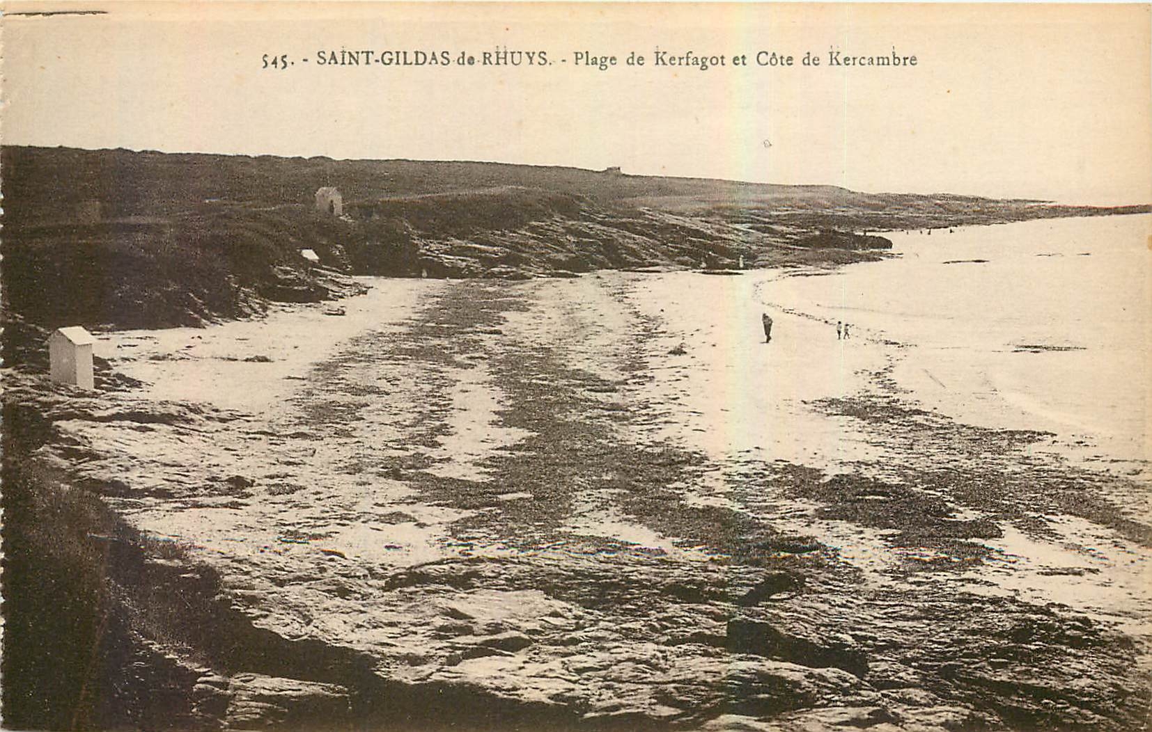 Saint-Gildas-de-Rhuys - Plage de Kerfagot et Côte de Kercambre — éditeur Laurent-Nol, n° 545