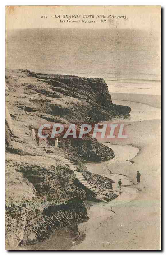 CPA La Grande Cote Les Grands Rochers 