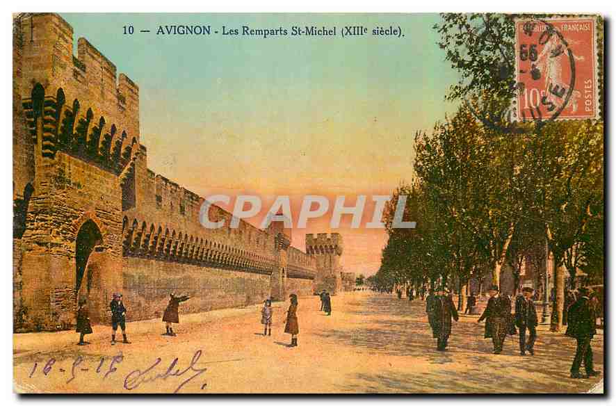 CPA Avignon Les Remparts St Michel 