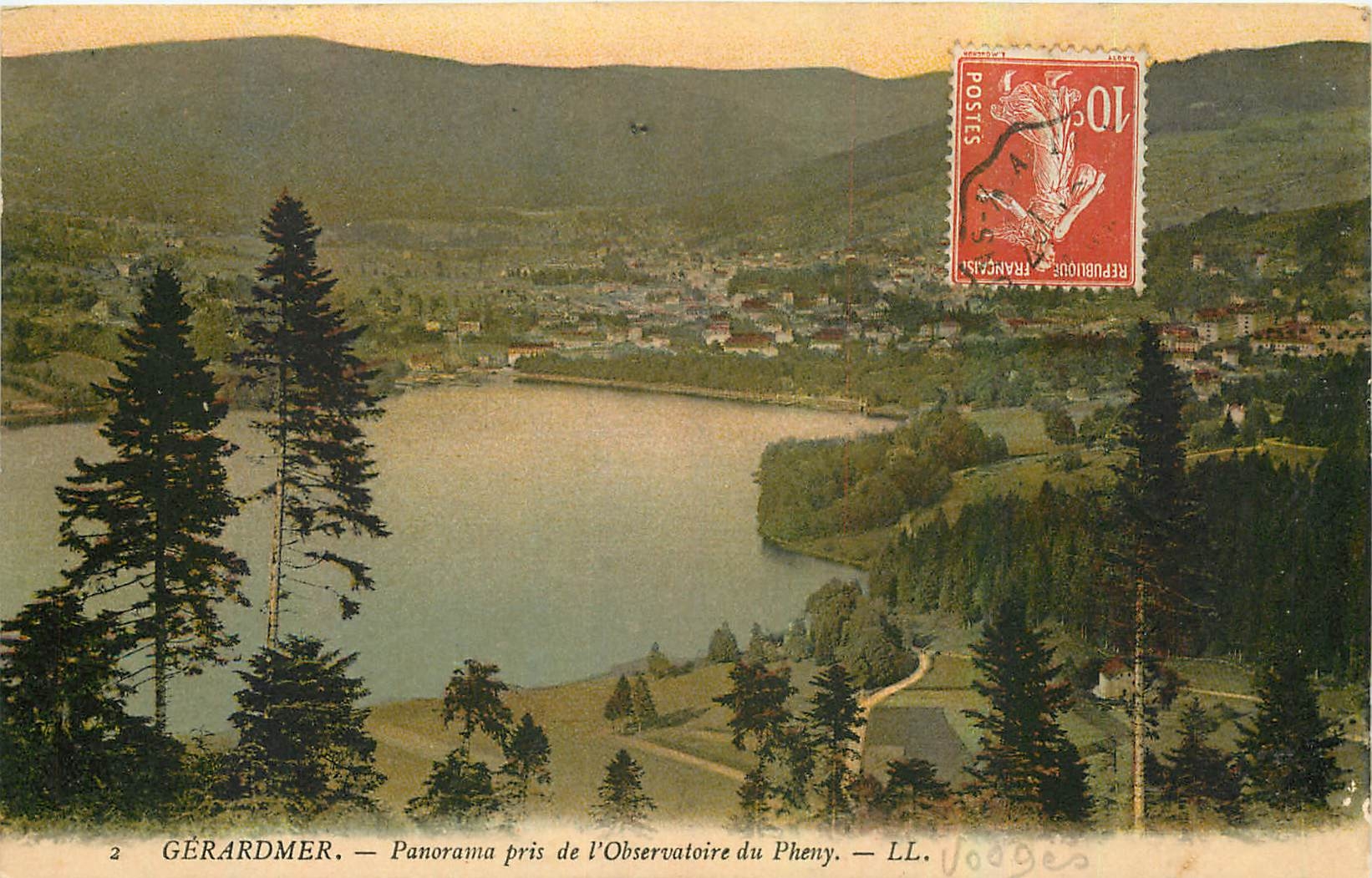 CPA Gerardmer Panorama pris de l'Observatoire du Pheny 