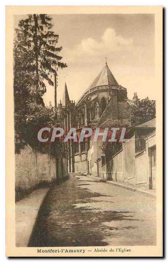 CPA Montfort l'Amaury Abside de l'Eglise 