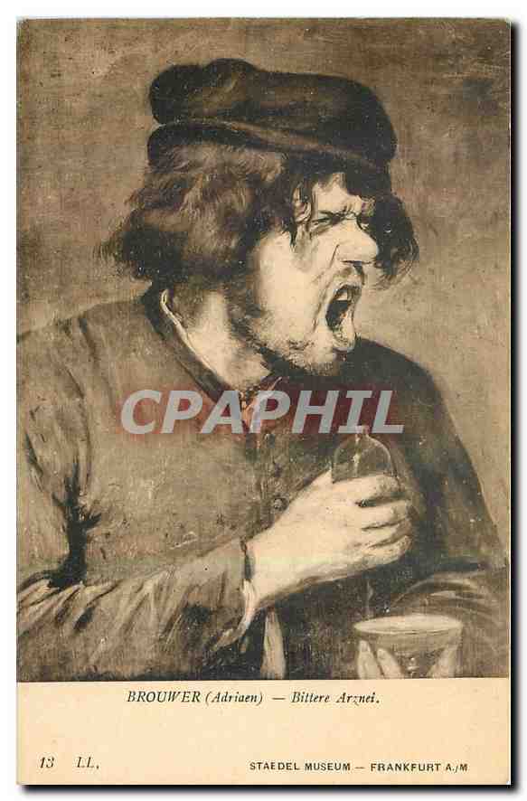 CPA Brouwer Adriaen Bittere Arznei Staedel Museum Frankfurt A M 