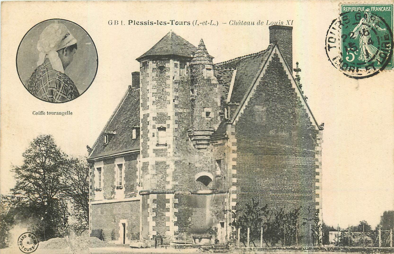 CPA Plessis les Tours I et L Chateau de Louis XI 