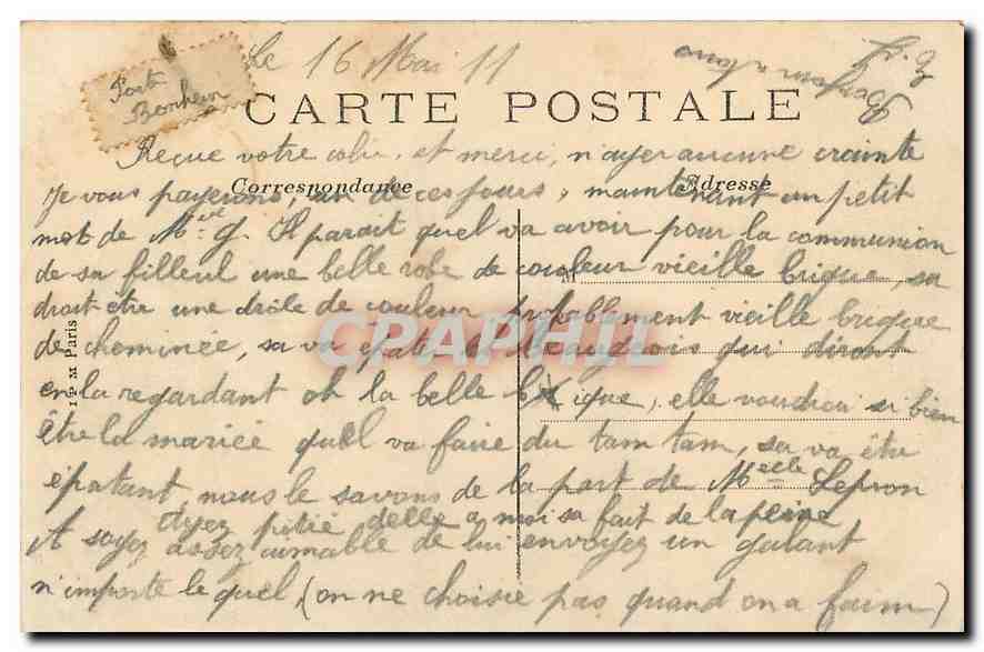 CPA Bauge Le Calvaire de l'Eglise  — Rückseite