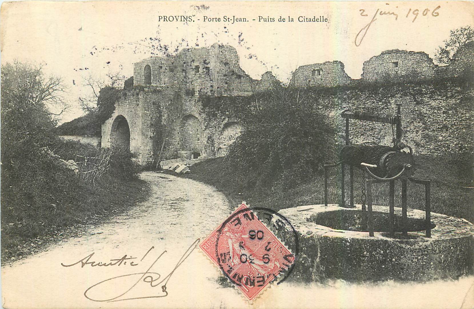 CPA Provins Porte St Jean Puits de la Citadelle 