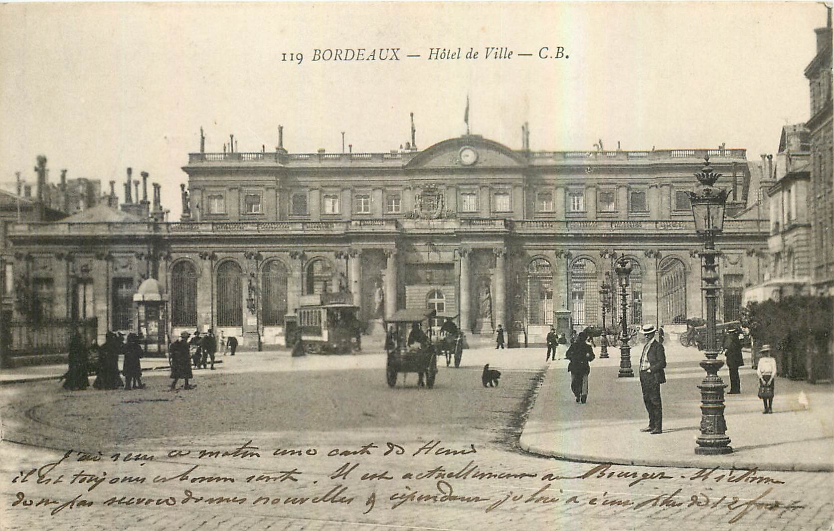 CPA Bordeaux Hotel de Ville 
