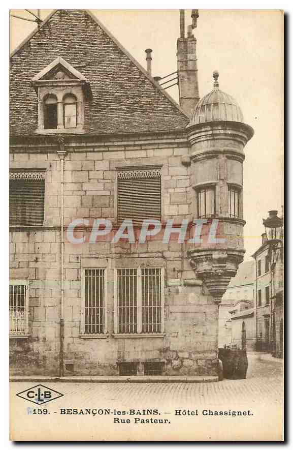 CPA Besancon les Bains Hotel Chassignet Rue Pasteur 