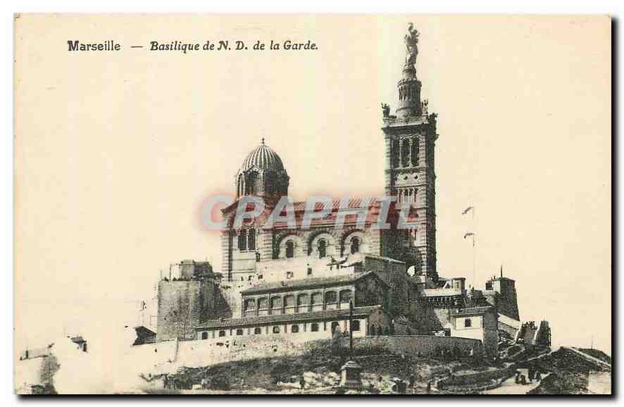 CPA Marseille Basilique de N D de la Garde 