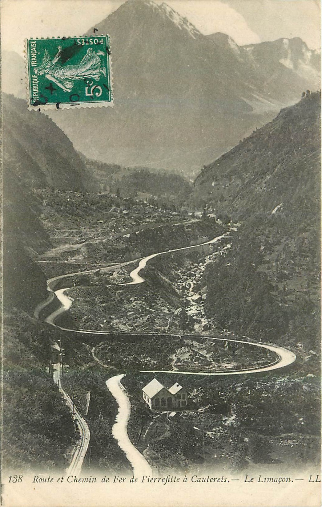 CPA Route et Chemin de Fer de Pierrefitte a Cauterets Le Limacon 