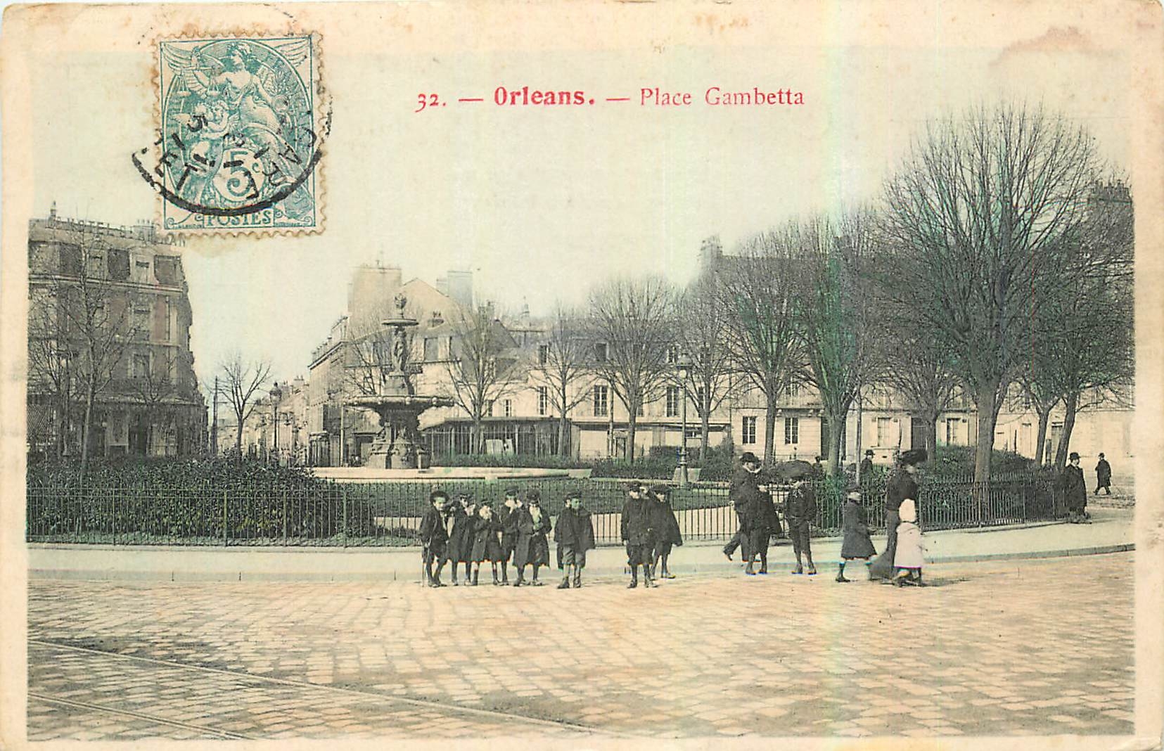 CPA Orleans Place Gambetta Enfants