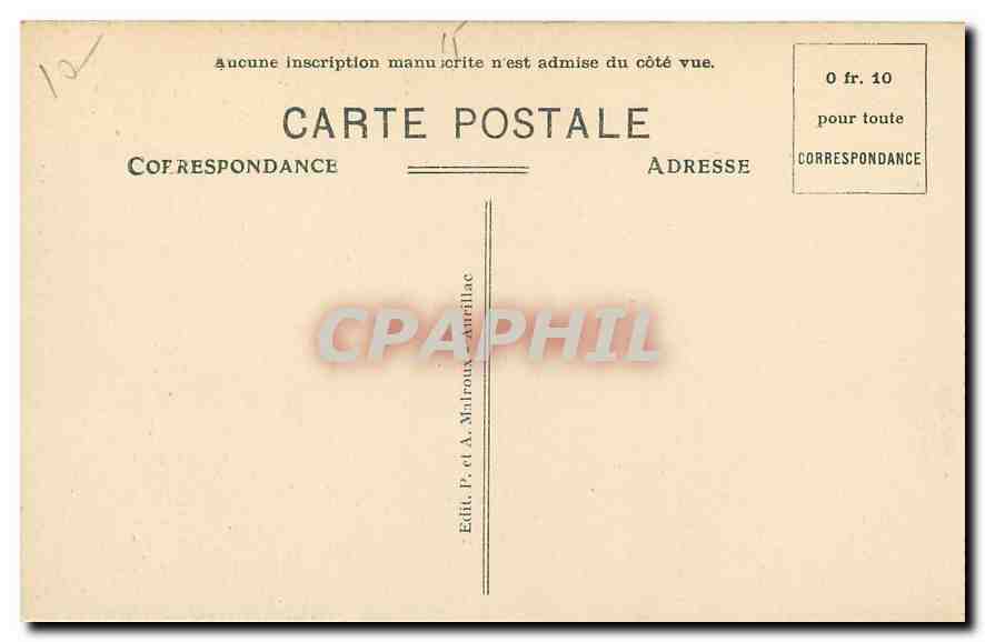 CPA Aurillac Porte de la Maison Consulaire  — Rückseite