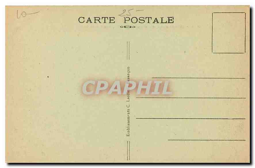 CPA Frontierre Franco-Suisse Montagnes du Doubs Paysage d'Hiver  — Verso